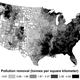 Illustration for article titled A Map of How Much Pollution Trees Have Scrubbed From Our Air